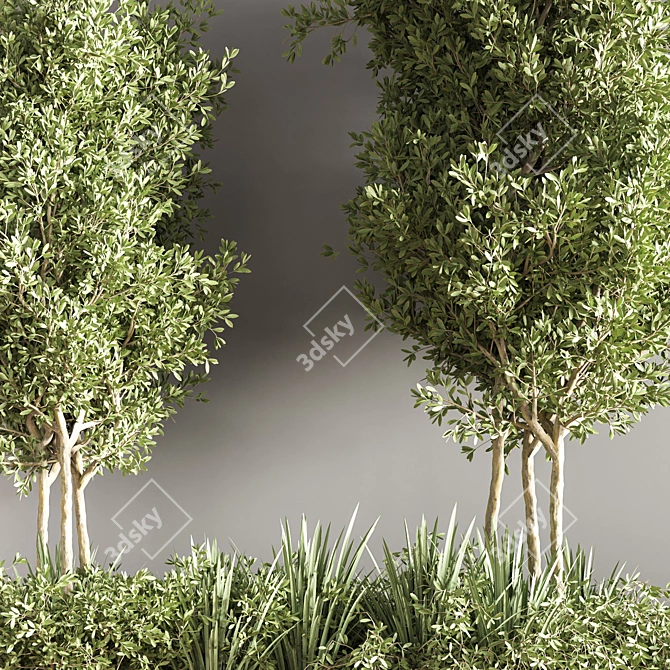 Sleek Indoor Plant Stand 24 3D model image 6