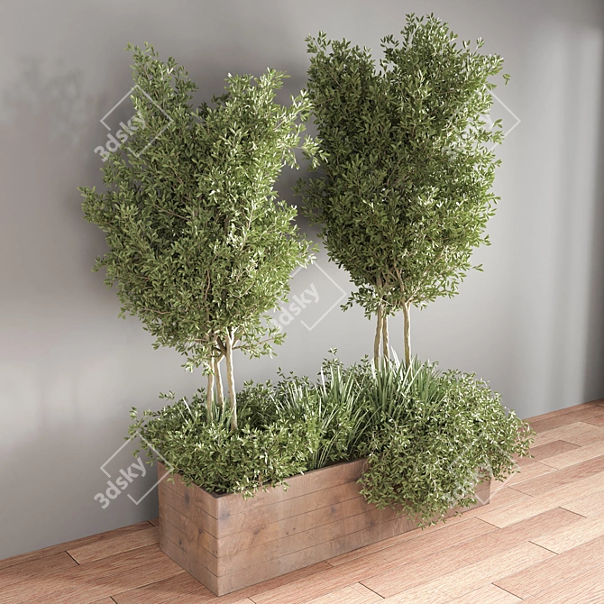 Stylish Indoor Plant Stand 3D model image 3