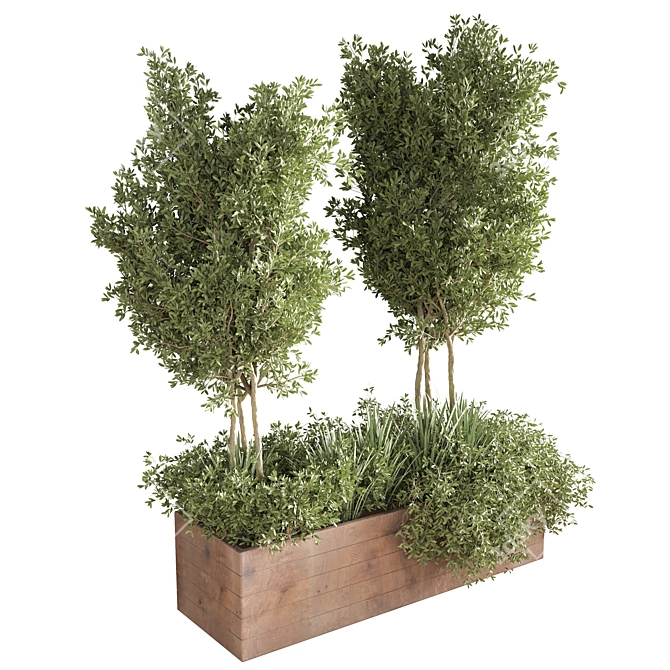 Stylish Indoor Plant Stand 3D model image 8