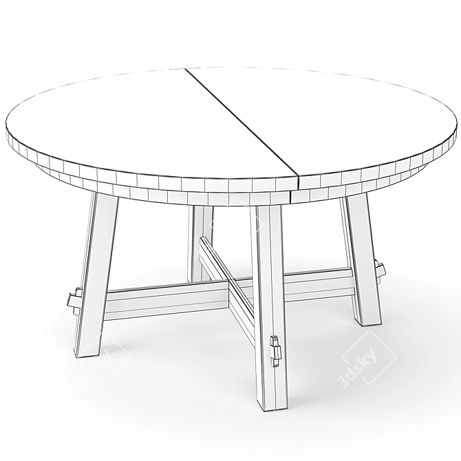 Modern Toscana Dining Set 3D model image 6