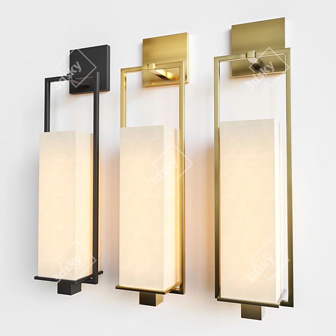 Modern Chic Metro Wall Light 3D model image 1