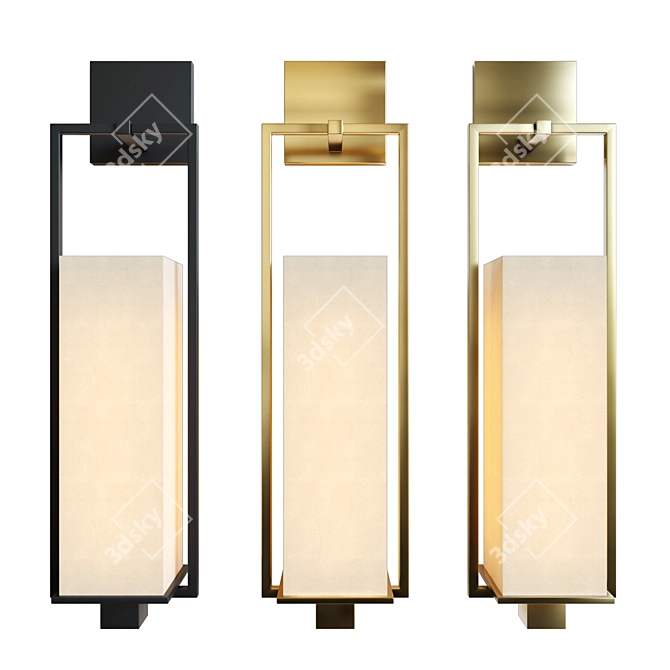 Modern Chic Metro Wall Light 3D model image 4