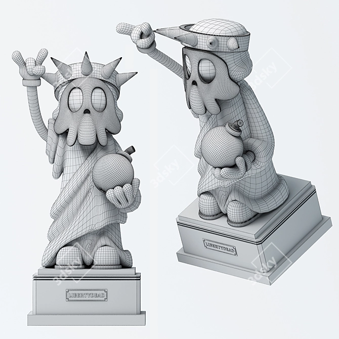 Liberty V-Ray Rendering - 51766 Polys 3D model image 2