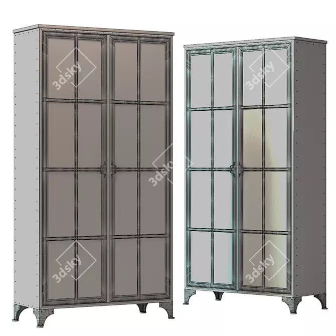 Modern Office Display Cabinet 3D model image 3