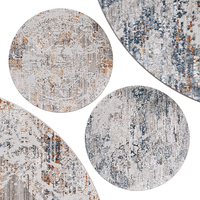 Circular Elegance: No. 223 Circle Rugs 3D model image 1