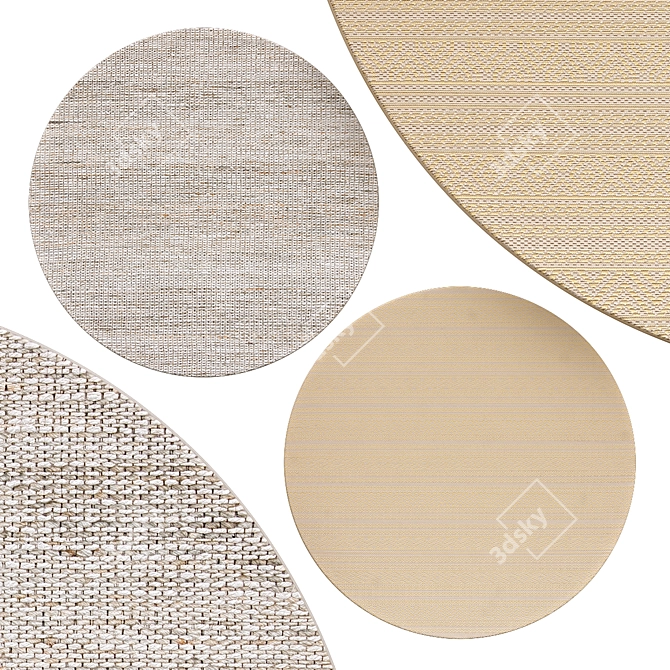 Luxury Circle Rugs | No. 226 3D model image 1