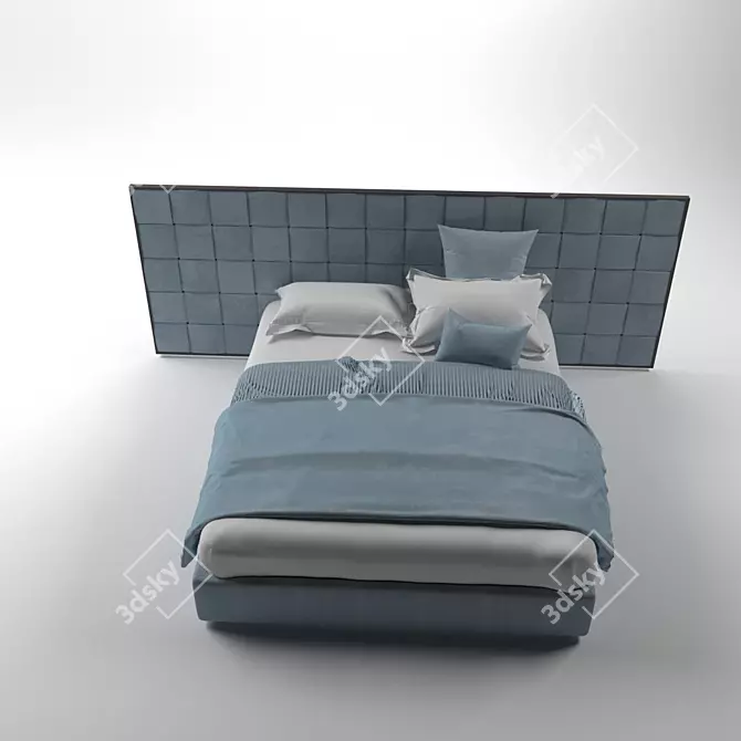 Elegant Bed for 3D Rendering 3D model image 3