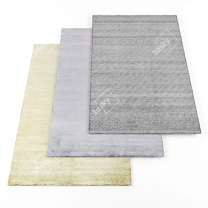 High-Res Rugs Bundle - 7 Textures 3D model image 1