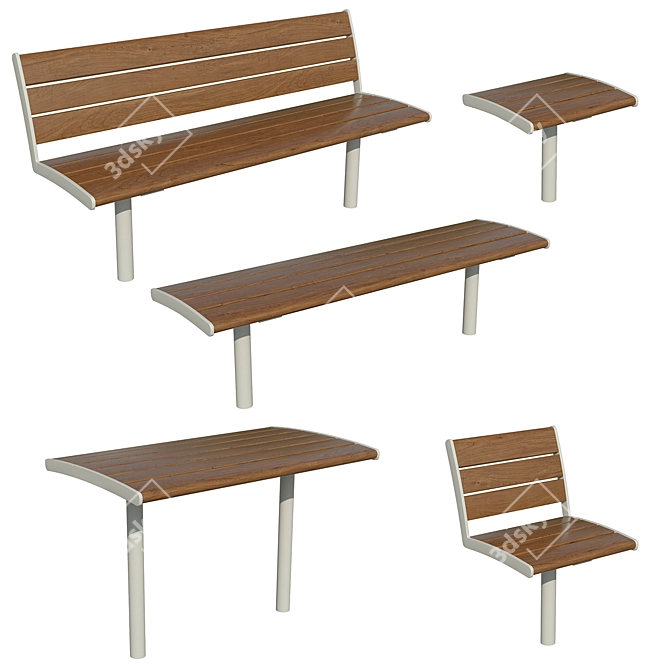 NIFO Outdoor Furniture Set 3D model image 1