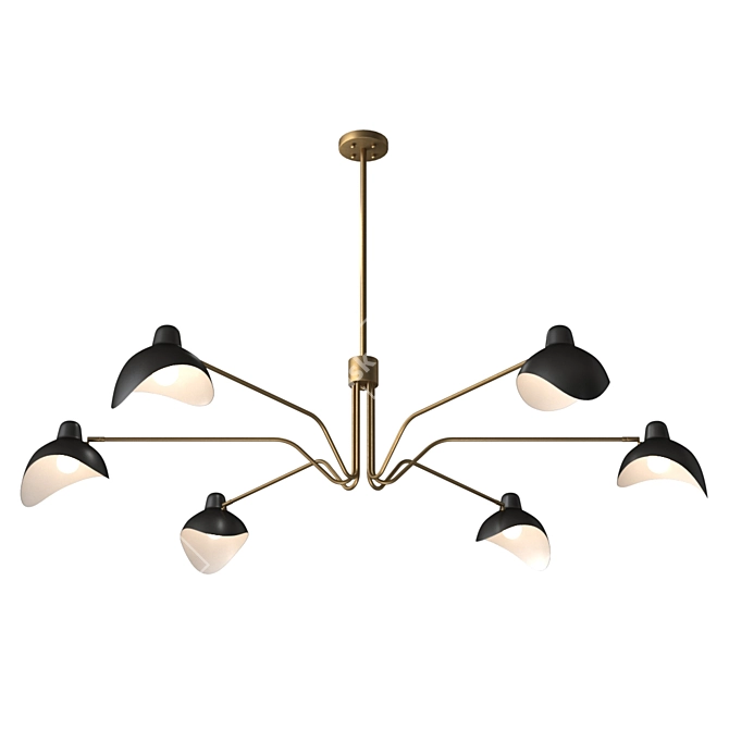 Elegant Tyler Chandelier: Timeless Luxury 3D model image 2