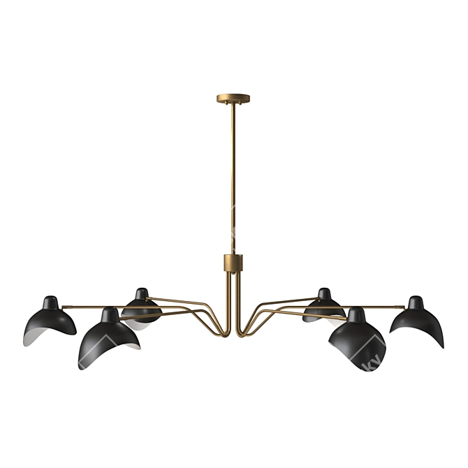 Elegant Tyler Chandelier: Timeless Luxury 3D model image 3