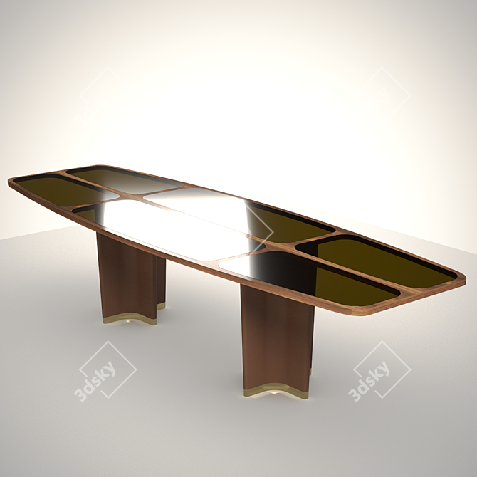 Luxurious Giorgetti Table: Exquisite Design 3D model image 1