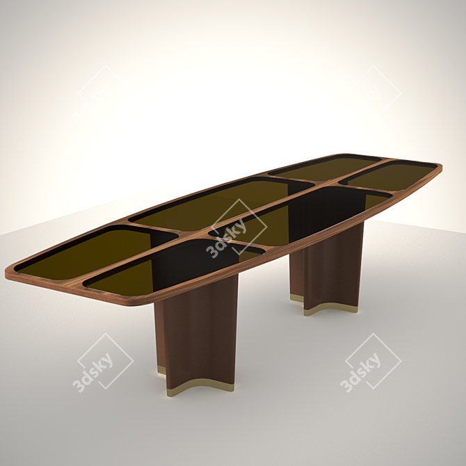 Luxurious Giorgetti Table: Exquisite Design 3D model image 4