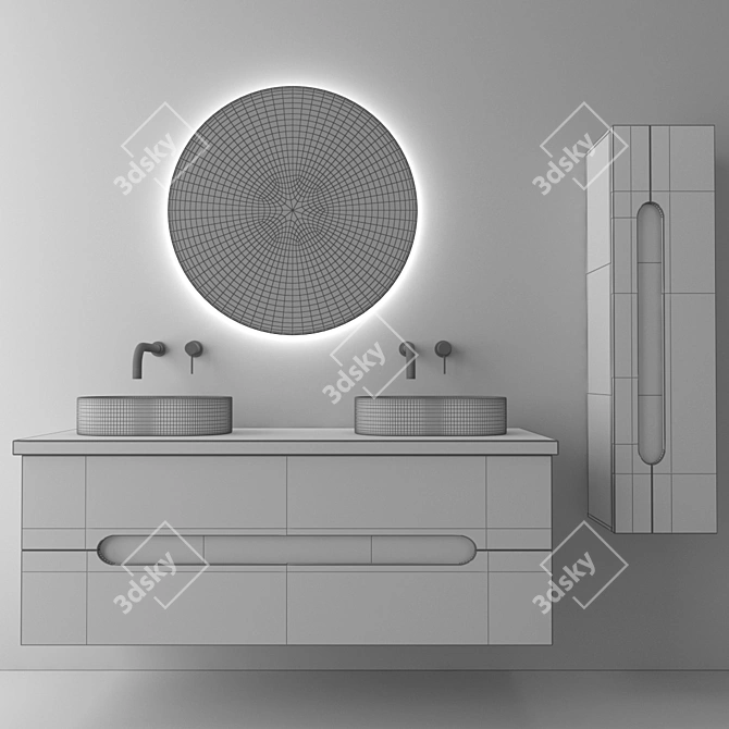 3DS Max 2015 + OBJ: High-Poly Bathroom Set 3D model image 4