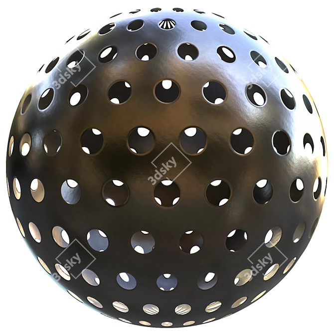 Metallic Aluminum Textures Set 3D model image 1