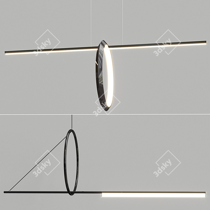 Elegant Mantra Chandeliers: Illumination & Siris 3D model image 2