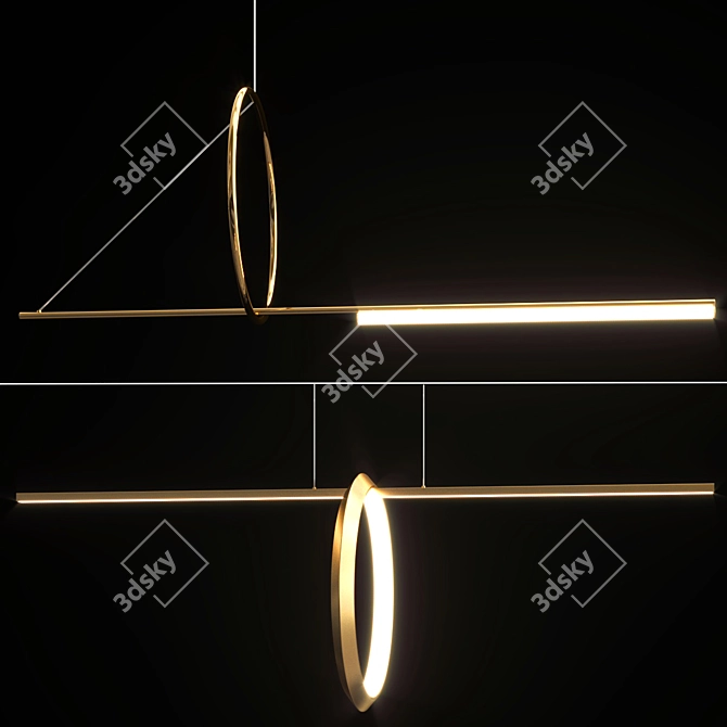 Elegant Mantra Chandeliers: Illumination & Siris 3D model image 4