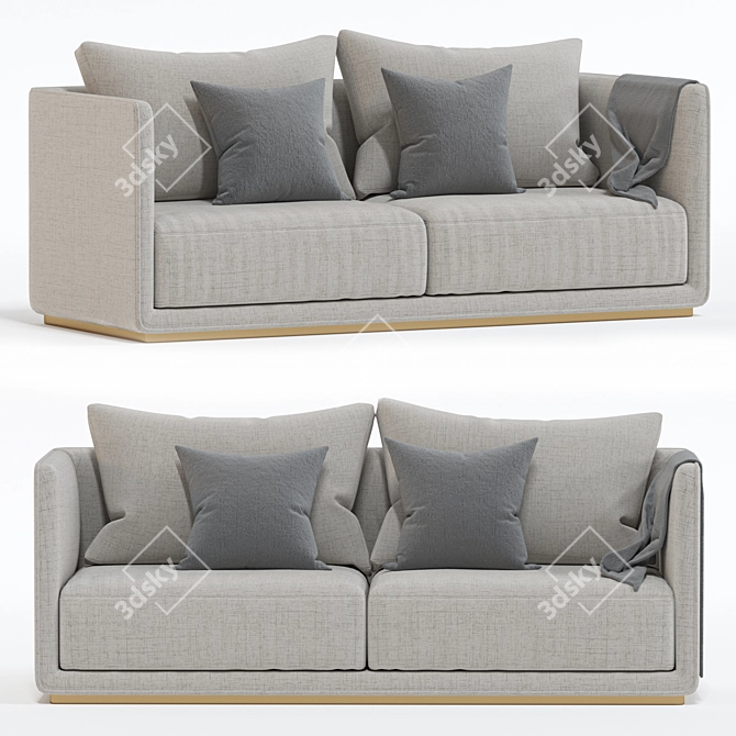 Elegant Denning Sofa for Perfect Interior 3D model image 1