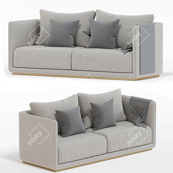 Elegant Denning Sofa for Perfect Interior 3D model image 2