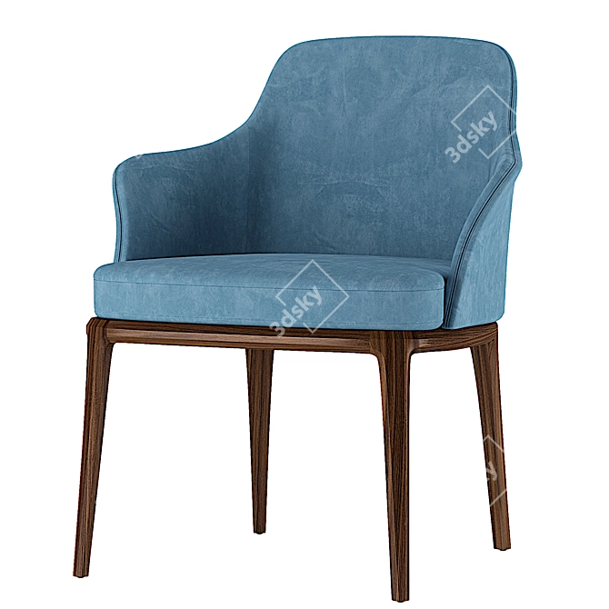 Sophie Chair: Sleek Elegance meets Uncompromising Comfort 3D model image 3