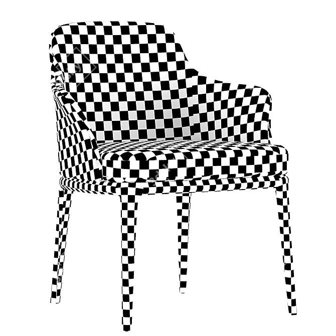 Sophie Chair: Sleek Elegance meets Uncompromising Comfort 3D model image 4
