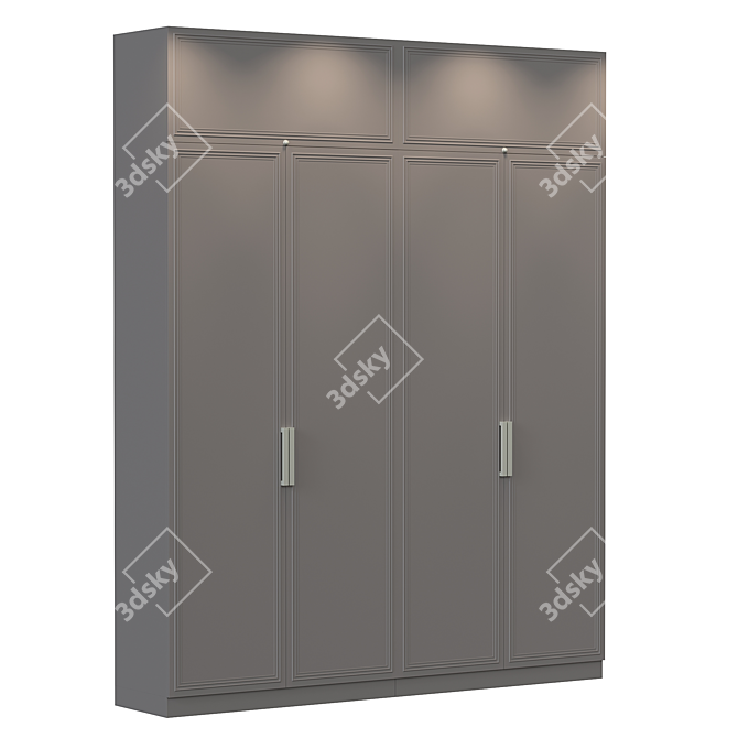 Sleek Modern Cupboard 3D model image 1