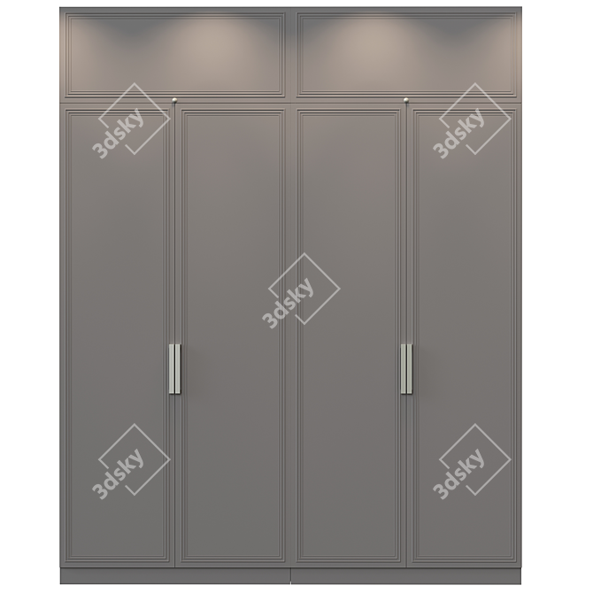 Sleek Modern Cupboard 3D model image 2