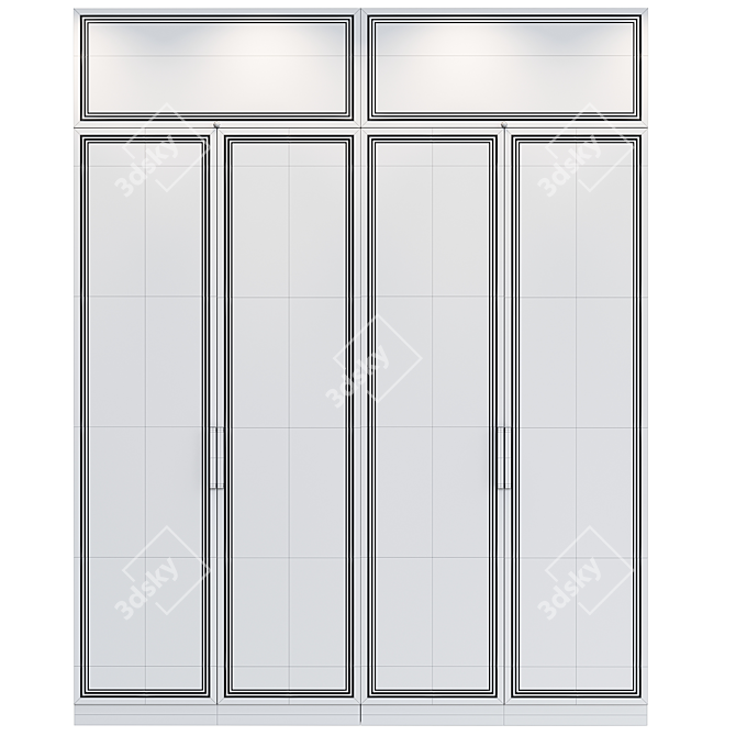 Sleek Modern Cupboard 3D model image 3