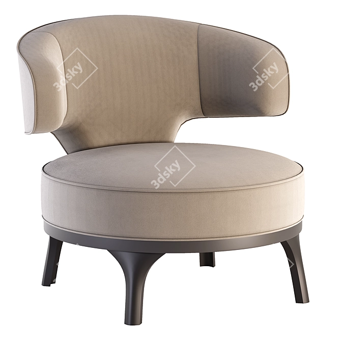 Omari Armchair by Martinez Cardona 3D model image 3