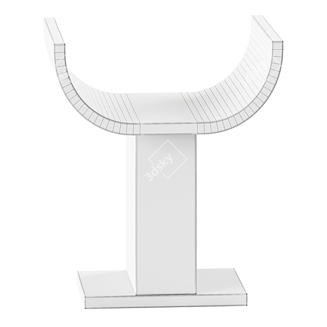 Sleek and Chic Marko Stool 3D model image 3