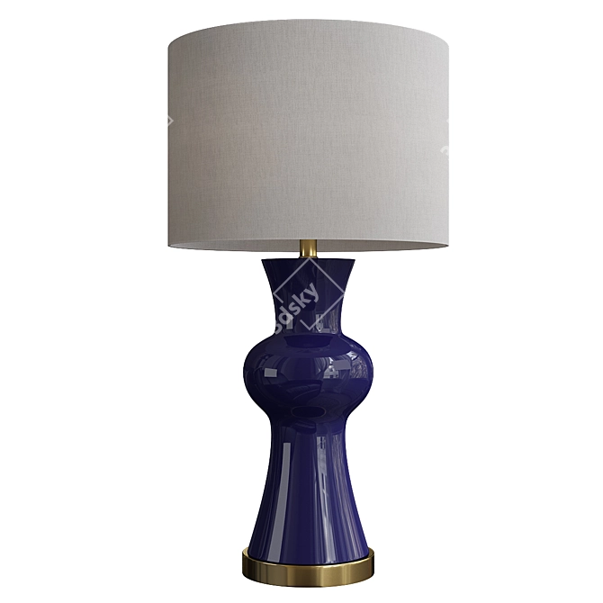 Coastal Chic Rockport Beach Table Lamp 3D model image 1