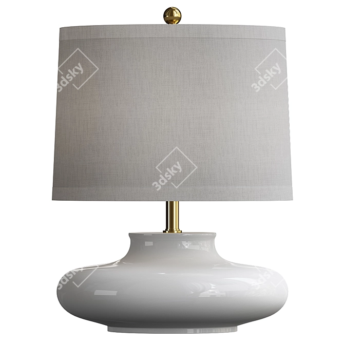 Vintage Chelsea House Gainsboro Lamp 3D model image 1