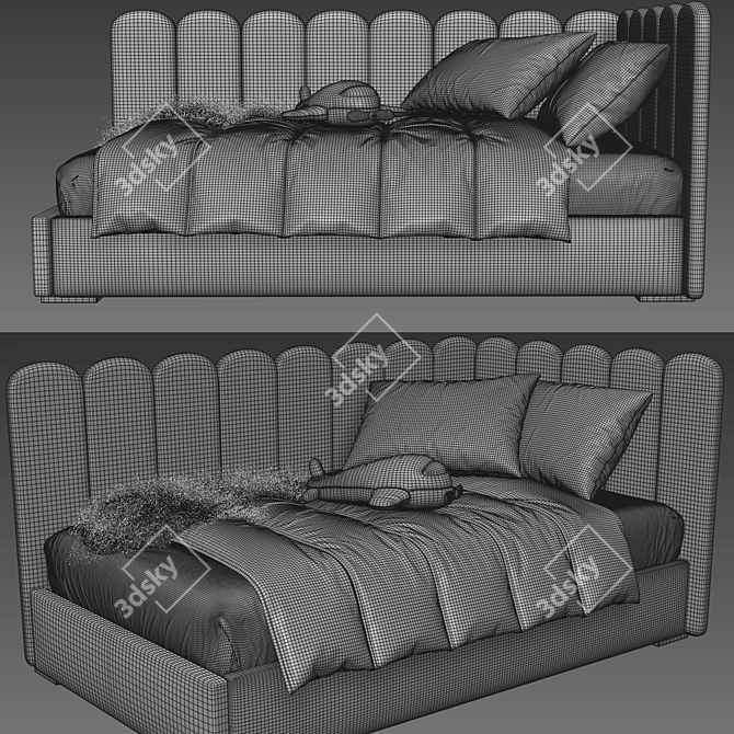 Modern Kids Bedroom Set 3D model image 5