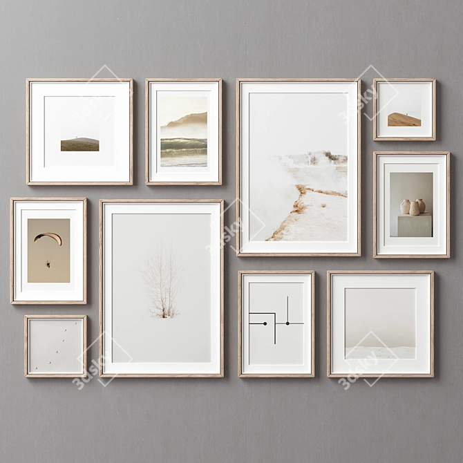 Versatile Collection of 10 Picture Frames 3D model image 9