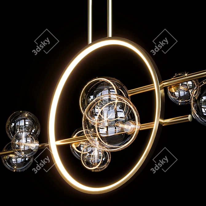 Elegant IONA L Pendant Light 3D model image 3