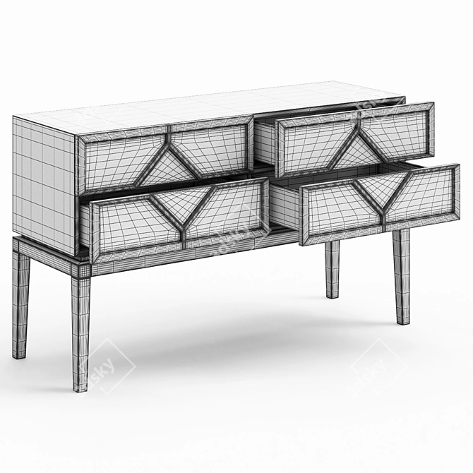 Frato Diamond Dresser - Elegant and Functional 3D model image 5