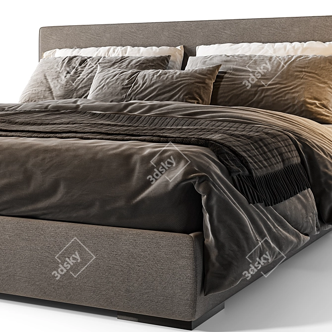 Elegance in Stone: Meridiani's Bed 3D model image 5