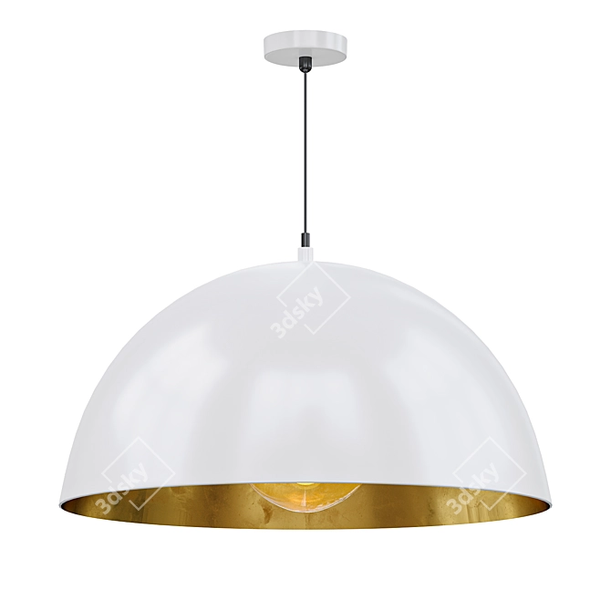 Elegant Sigmund Pendant Light 3D model image 1