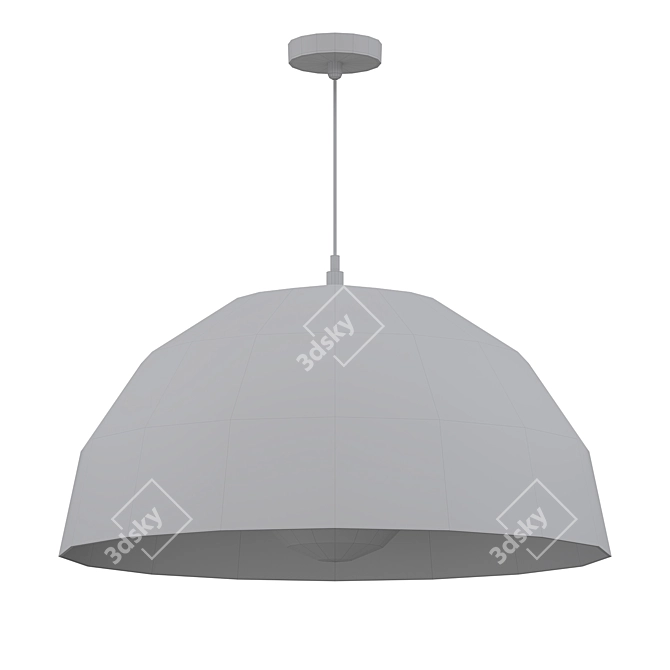 Elegant Sigmund Pendant Light 3D model image 2