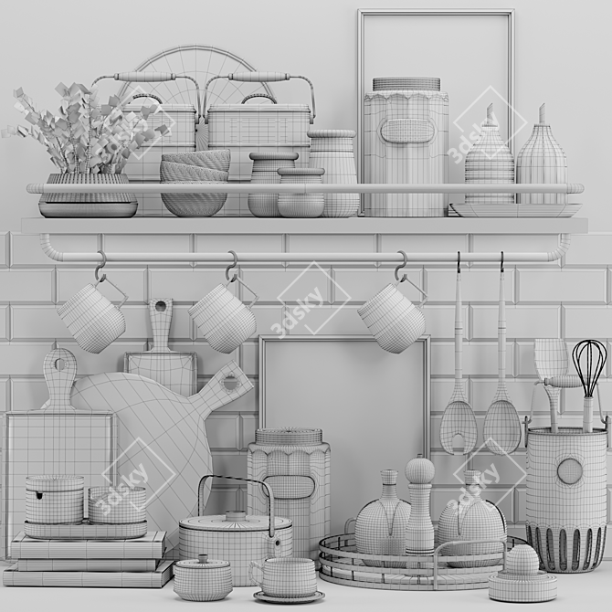 Sleek Kitchen Essentials - 2018 3D model image 5