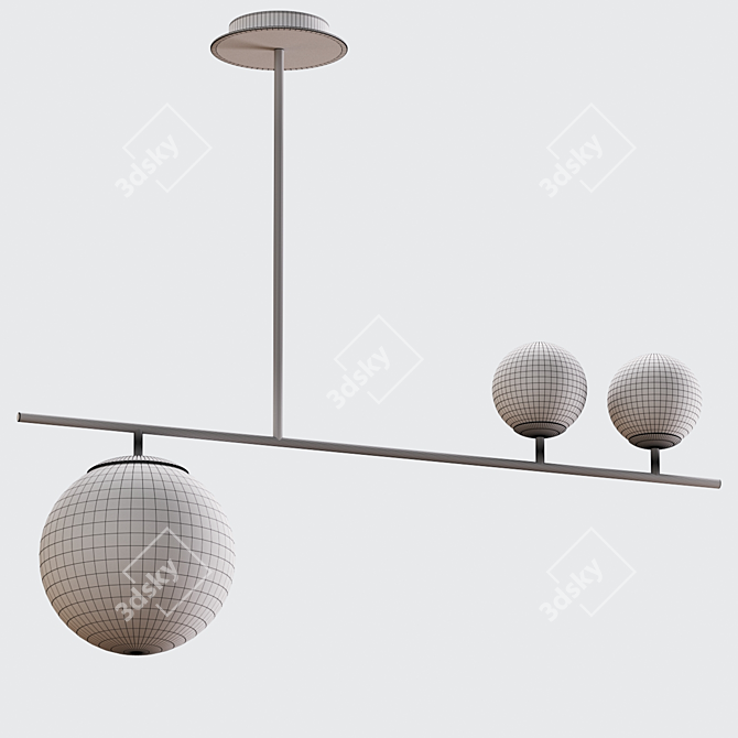 Modern Hanging Lamps: Gold or Black 3D model image 4