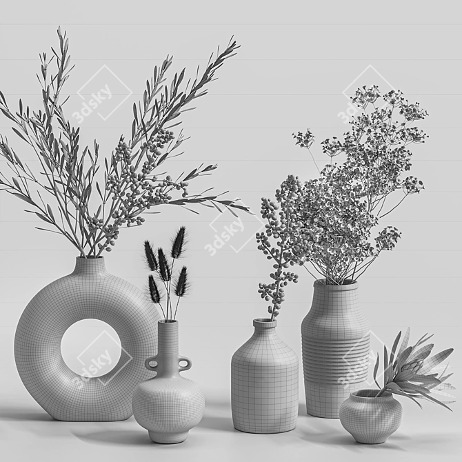 Refill Flowers Set 1: Versatile PBR-ready 3D Floral Design 3D model image 5