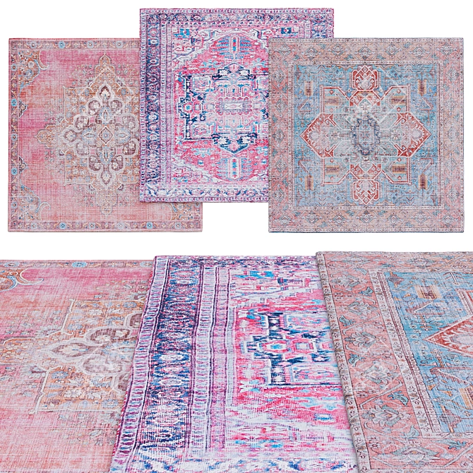 Square Rugs Collection | Multiple Sizes 3D model image 1