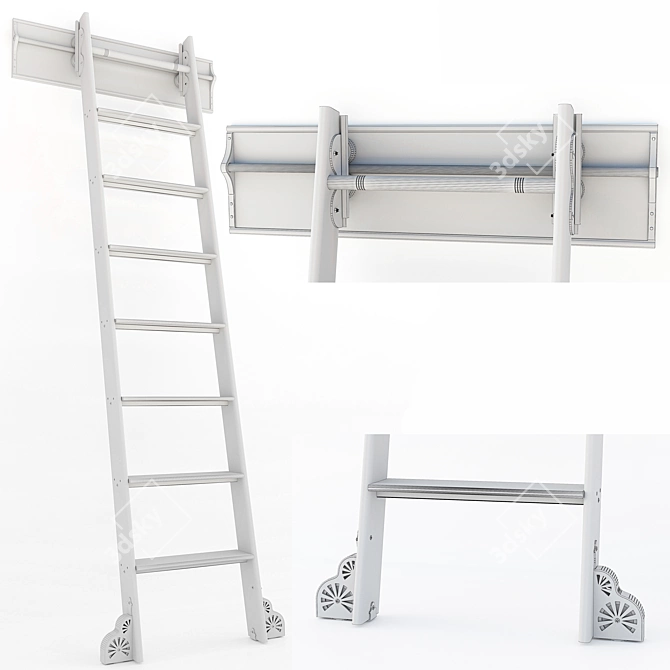 Versatile Folding Ladder 3D model image 11