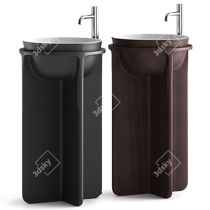 Eleganza Washbasin: Unmatched Style & Functionality 3D model image 1