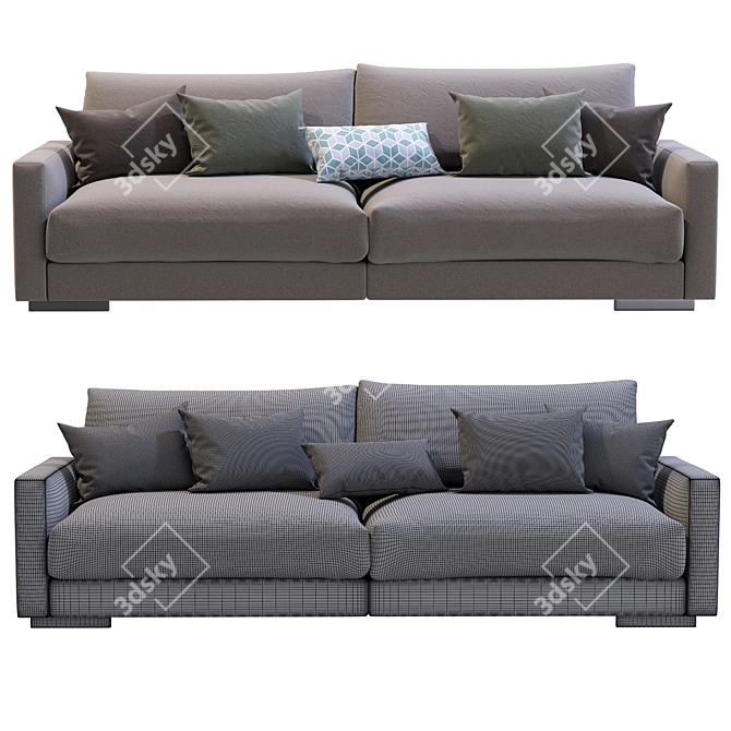 Modern Flexform Magnum Sofa - Timeless Elegance 3D model image 5