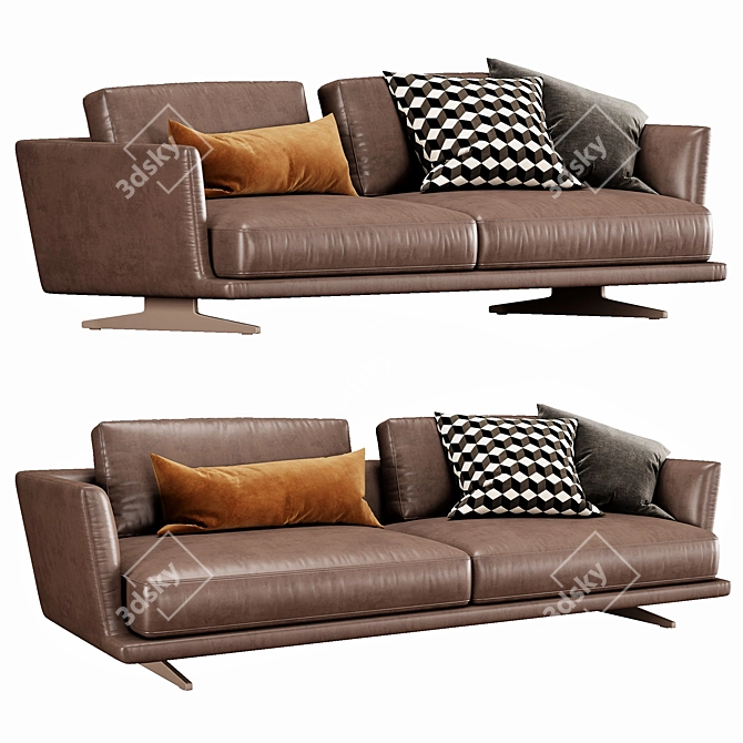 Elegant DITRE ITALIA Royal Sofa 3D model image 2