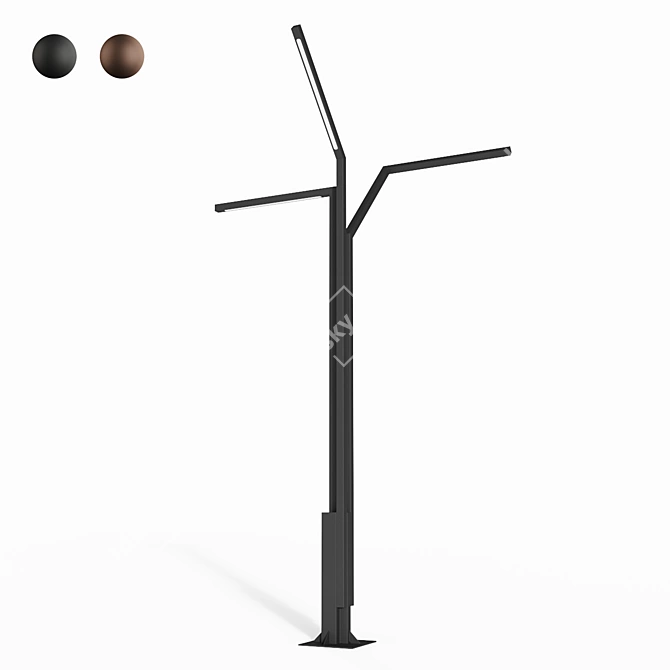 Sleek Palo Alto Outdoor Illumination 3D model image 1