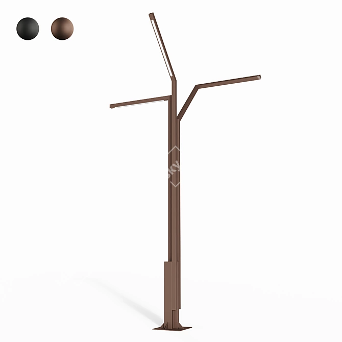 Sleek Palo Alto Outdoor Illumination 3D model image 2