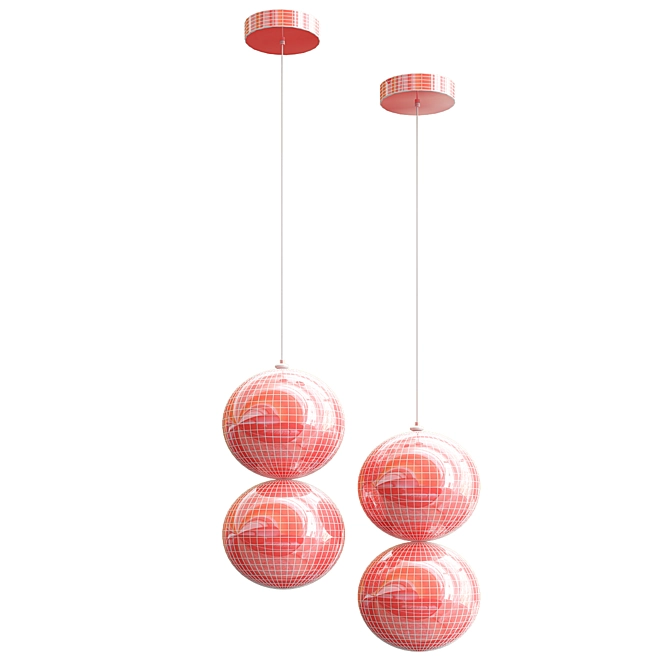 Elegant Apollo Pendant Light 3D model image 2